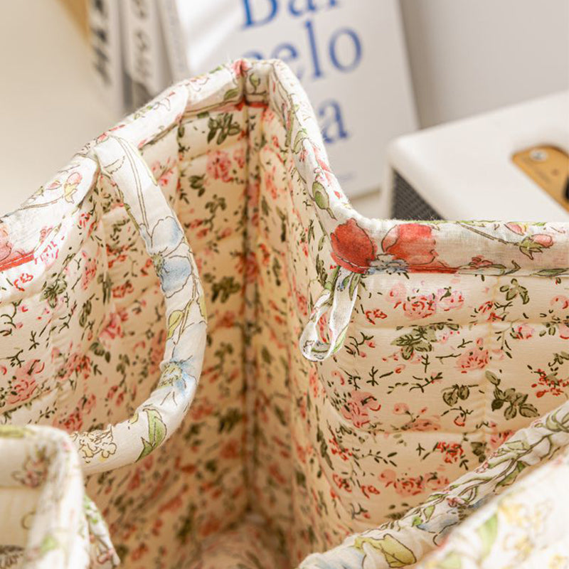 ✨2026 Hot Sale 50%OFF⌛Portable Floral Fabric Storage Basket