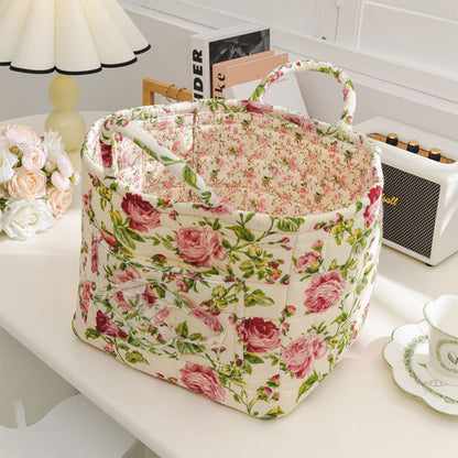 ✨2026 Hot Sale 50%OFF⌛Portable Floral Fabric Storage Basket