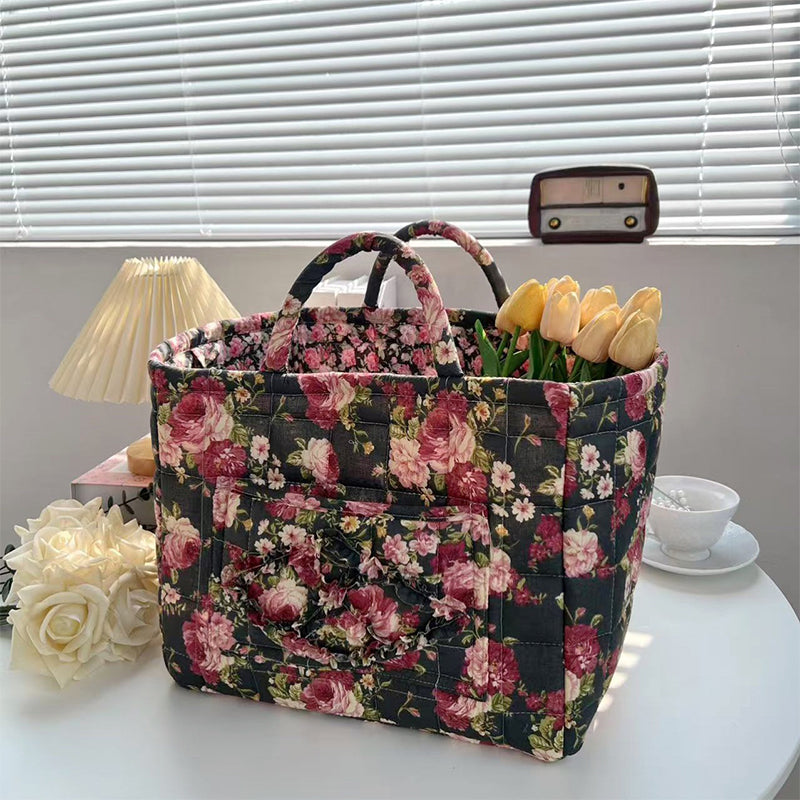 ✨2026 Hot Sale 50%OFF⌛Portable Floral Fabric Storage Basket