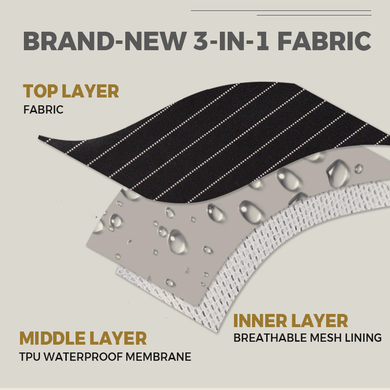 Cross-Back Waterproof Apron with Detachable Hand Towel