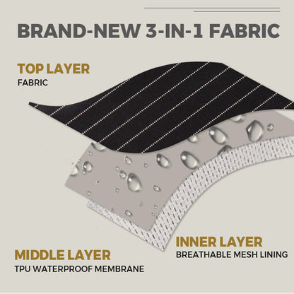 Cross-Back Waterproof Apron with Detachable Hand Towel