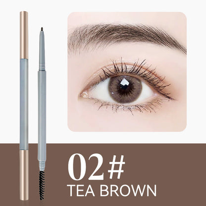 Dual-Ended Eyebrow Pencil with Brush for Women