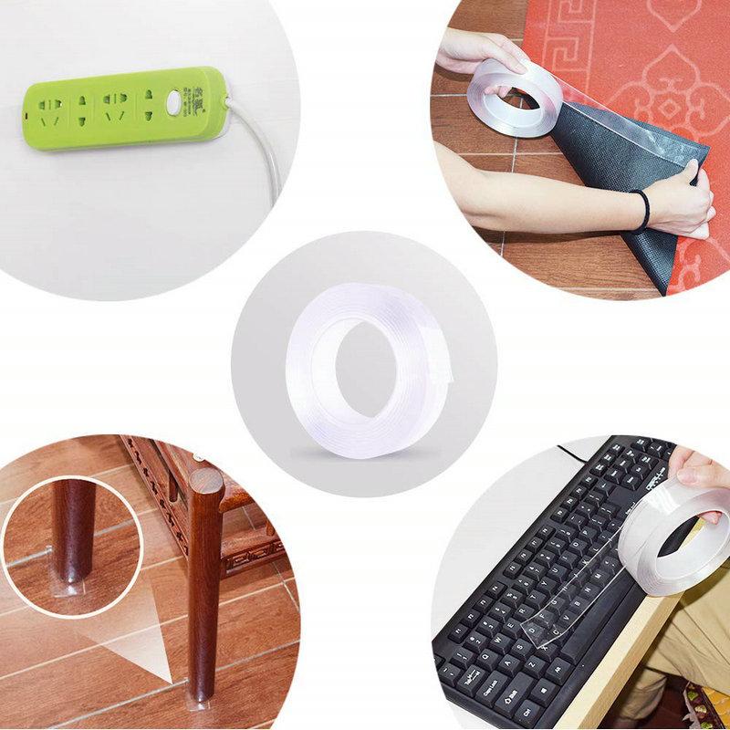 🥳2026 HOT SALE🥳💞50K+ SOLD!⭐🔄 Wash & Reuse Like Magic! Reusable Nano Grip Tape – Your Smart, Money-Saving Helper. 💡🏠