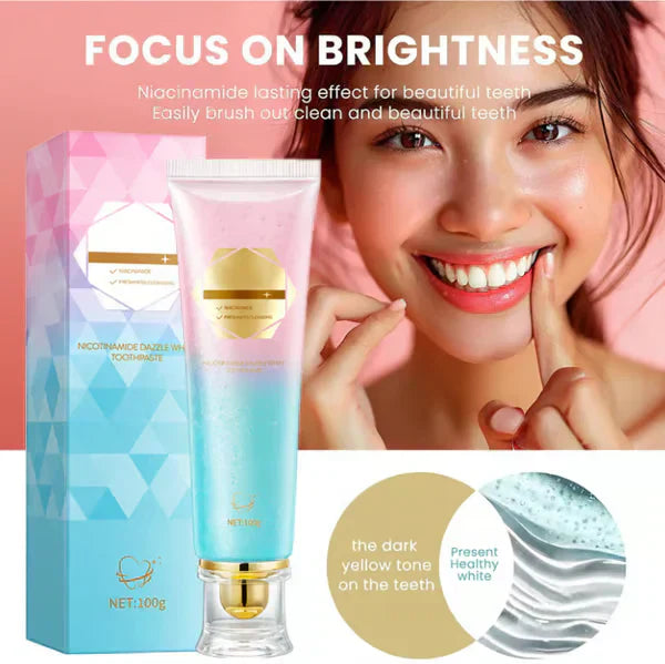💖Niacinamide toothpaste for dazzling white teeth🦷Pearly white teeth🦷The new secret weapon for your smile!