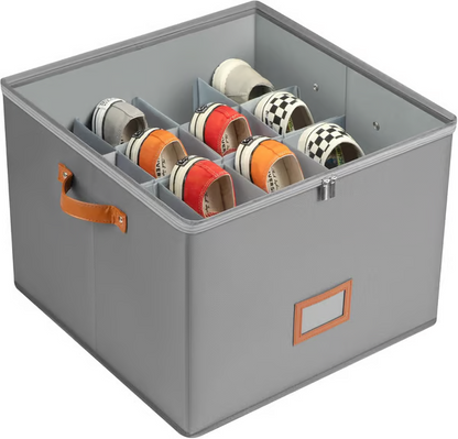 📢📢50% OFF !!!⏰ Fabric Shoe Organizer Storage Box👟– Foldable Design, Large Capacity, Dustproof & Breathable, Space-Saving for Closet & Bedroom 🧺