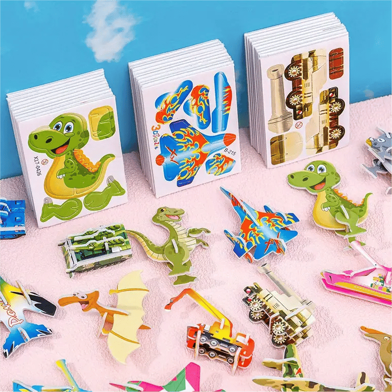 🦖Free Shipping & 50% OFF🧩 EDUCATIONAL 3D PUZZLE - 50-Piece Cartoon Dinosaur Set with Vibrant Colors, Develops Creativity & Spatial Thinking for Ages 4+ 🎨✨