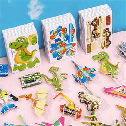 🦖Free Shipping & 50% OFF🧩 EDUCATIONAL 3D PUZZLE - 50-Piece Cartoon Dinosaur Set with Vibrant Colors, Develops Creativity & Spatial Thinking for Ages 4+ 🎨✨