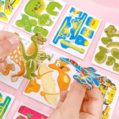 🦖Free Shipping & 50% OFF🧩 EDUCATIONAL 3D PUZZLE - 50-Piece Cartoon Dinosaur Set with Vibrant Colors, Develops Creativity & Spatial Thinking for Ages 4+ 🎨✨