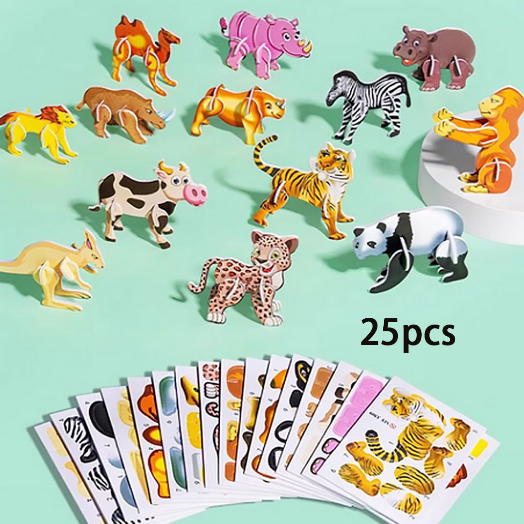 🦖Free Shipping & 50% OFF🧩 EDUCATIONAL 3D PUZZLE - 50-Piece Cartoon Dinosaur Set with Vibrant Colors, Develops Creativity & Spatial Thinking for Ages 4+ 🎨✨