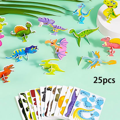 🦖Free Shipping & 50% OFF🧩 EDUCATIONAL 3D PUZZLE - 50-Piece Cartoon Dinosaur Set with Vibrant Colors, Develops Creativity & Spatial Thinking for Ages 4+ 🎨✨
