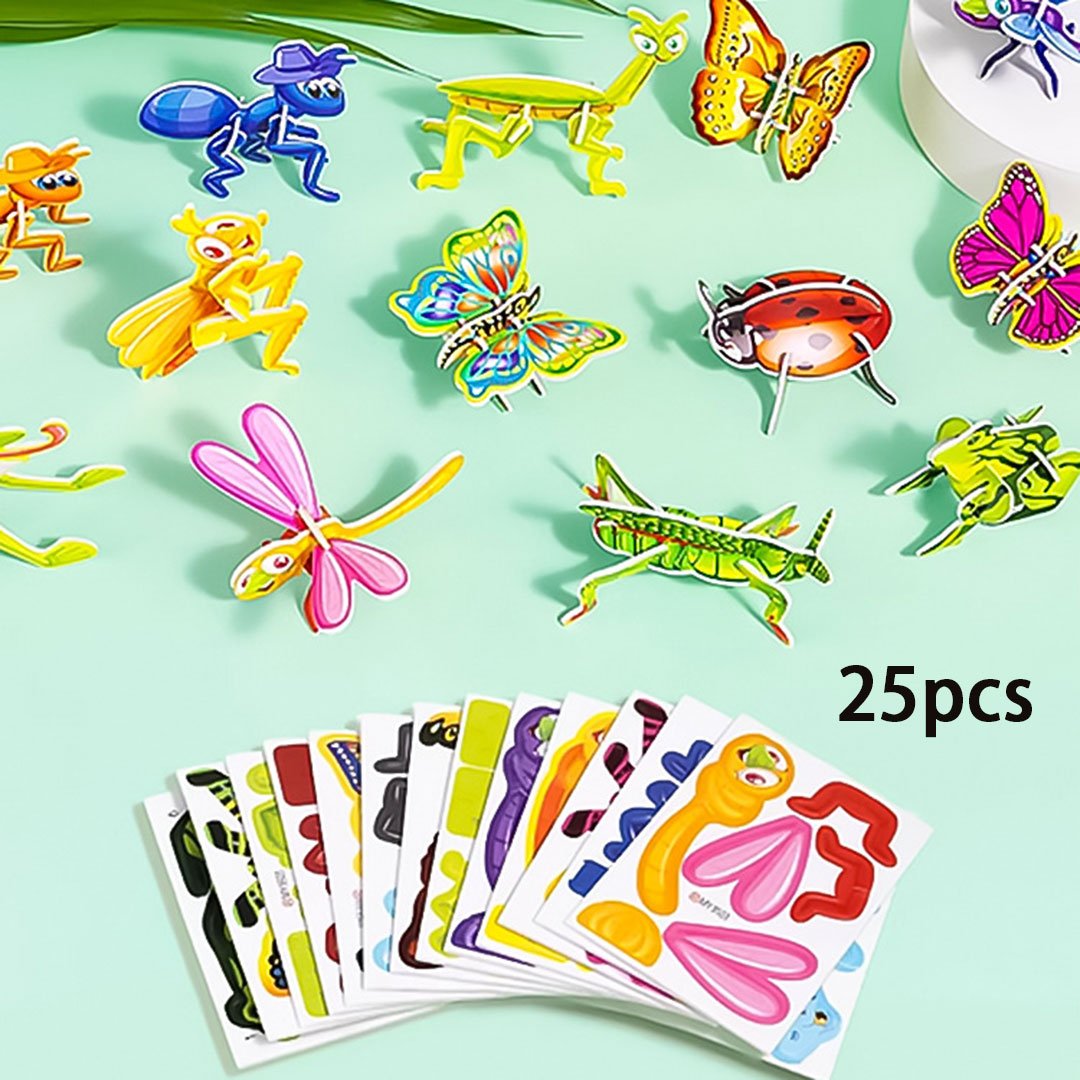🦖Free Shipping & 50% OFF🧩 EDUCATIONAL 3D PUZZLE - 50-Piece Cartoon Dinosaur Set with Vibrant Colors, Develops Creativity & Spatial Thinking for Ages 4+ 🎨✨
