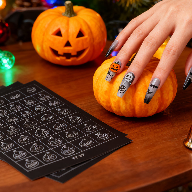 Halloween & Christmas Nail Stencil: Create Festive Nail Art