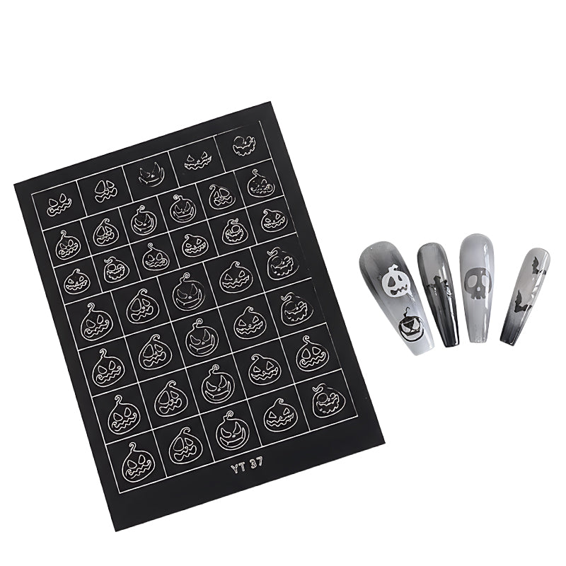 Halloween & Christmas Nail Stencil: Create Festive Nail Art