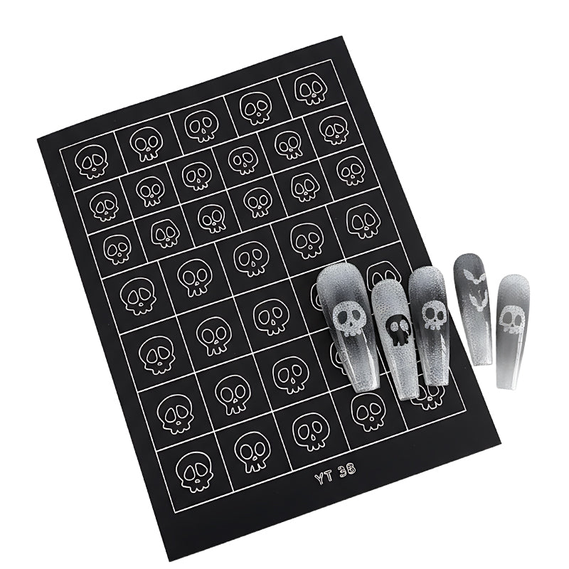 Halloween & Christmas Nail Stencil: Create Festive Nail Art