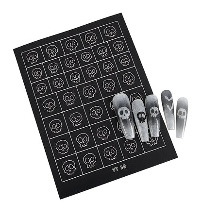 Halloween & Christmas Nail Stencil: Create Festive Nail Art