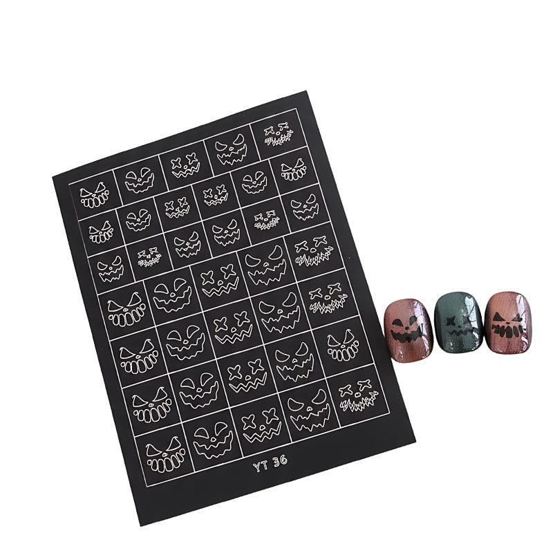 Halloween & Christmas Nail Stencil: Create Festive Nail Art