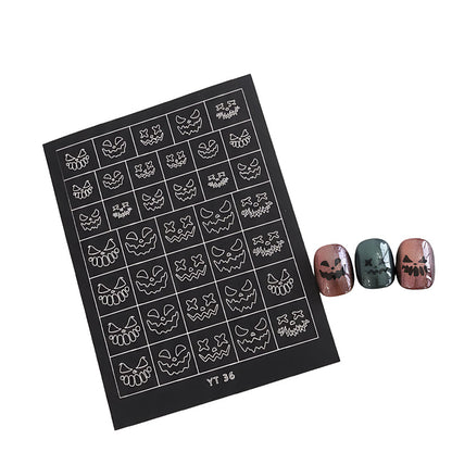 Halloween & Christmas Nail Stencil: Create Festive Nail Art
