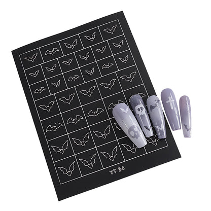 Halloween & Christmas Nail Stencil: Create Festive Nail Art