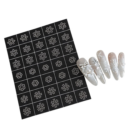 Halloween & Christmas Nail Stencil: Create Festive Nail Art