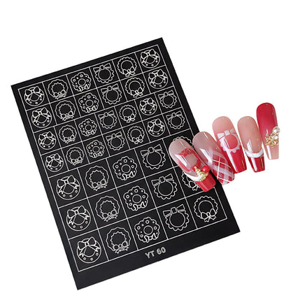 Halloween & Christmas Nail Stencil: Create Festive Nail Art