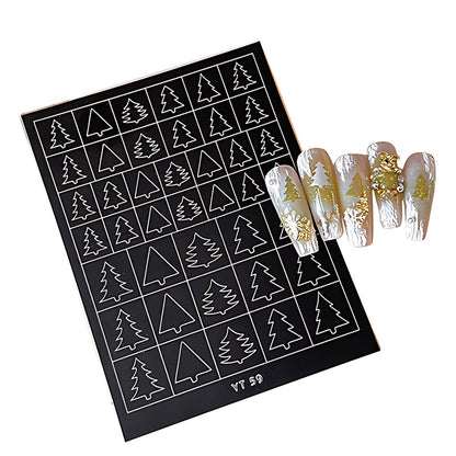 Halloween & Christmas Nail Stencil: Create Festive Nail Art