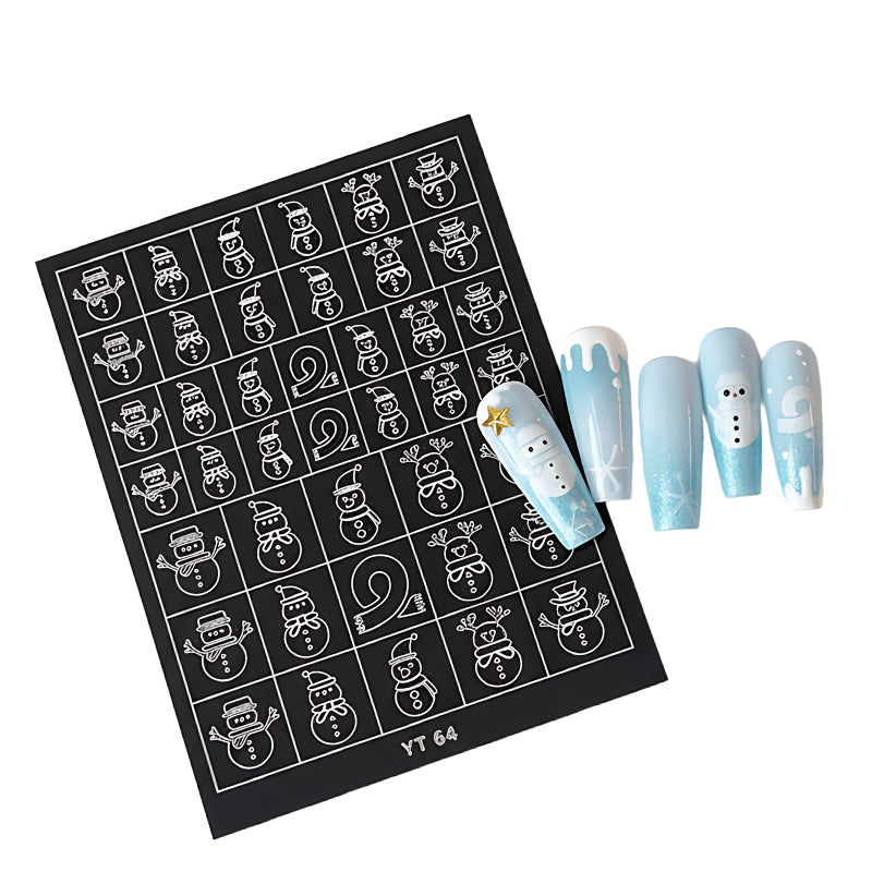 Halloween & Christmas Nail Stencil: Create Festive Nail Art
