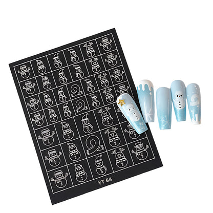 Halloween & Christmas Nail Stencil: Create Festive Nail Art