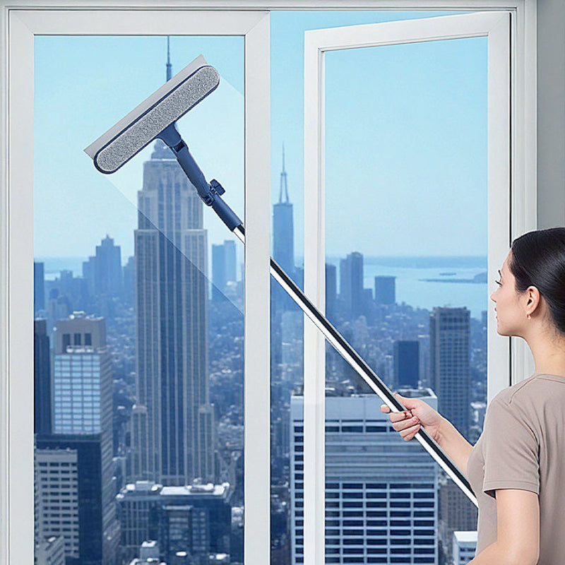 🪟 50% OFF NOW! ✨ High-Rise Window Squeegee - Telescopic Handle & Professional Blade for Streak-Free Cleaning on Any Surface 🏙️📦