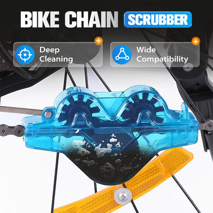 🥳2026 HOT SALE🥳💞50K+ SOLD!✨ 🚴‍♂️ Bike Chain Scrubber – Deep Grease Removal, Cleans Internal Links & Easy-to-Use Ergonomic Design 🧽