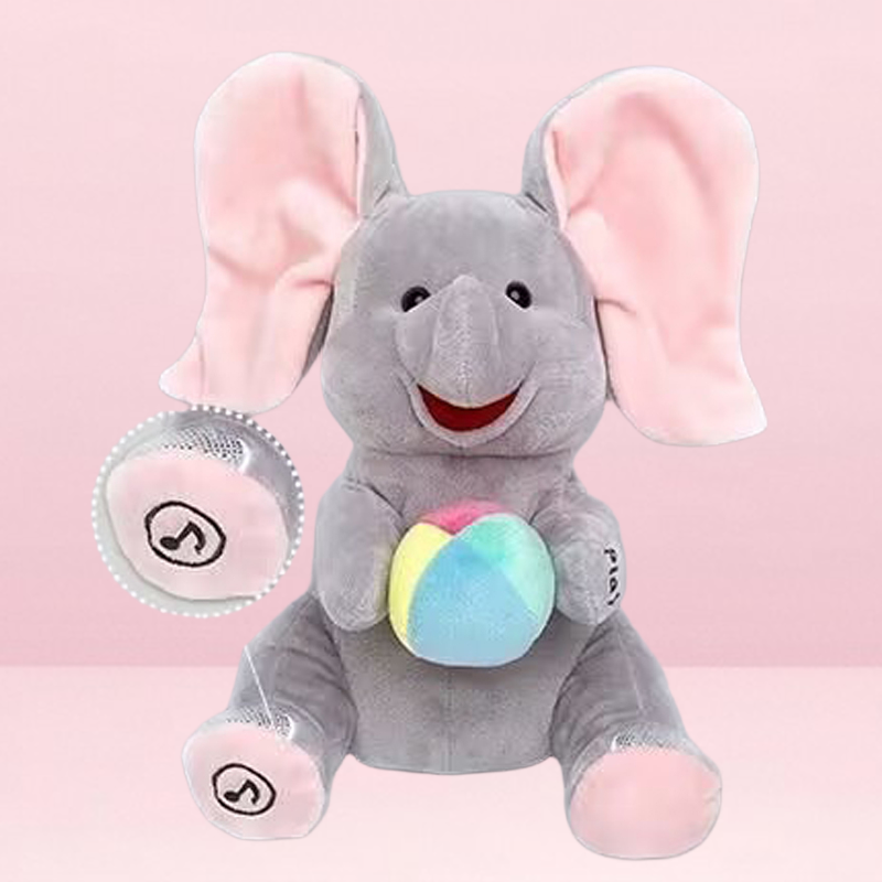 ✨ Cute Hide-and-Seek Elephant Plush Doll – Adorable, Soft & Perfect for Snuggles 🐘💖