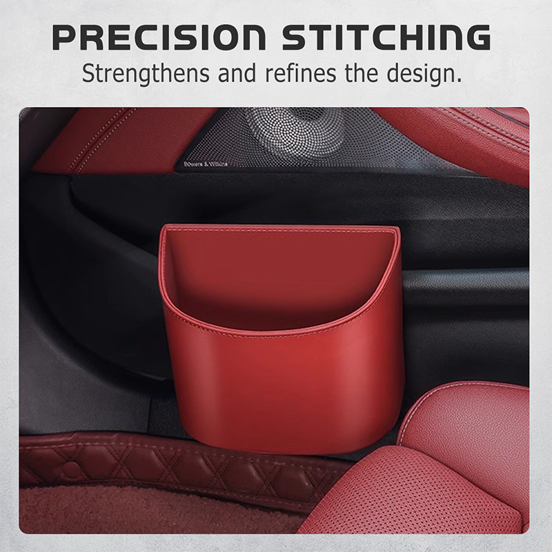 🚗🧺Clip-On PU Leather Car Cup Holder & Organizer