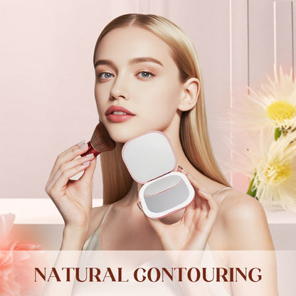 Compact Magnifying Makeup Mirror with Light