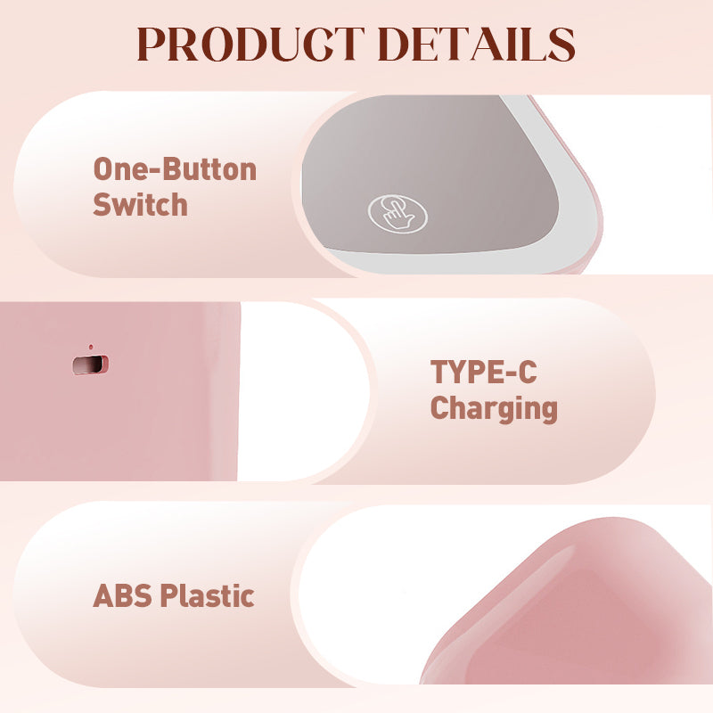 Compact Magnifying Makeup Mirror with Light