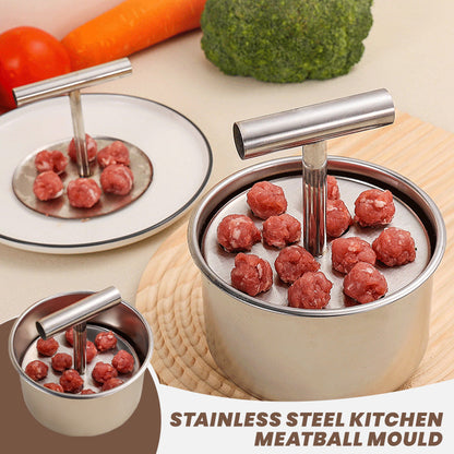 🍝 Make perfectly shaped meatballs in just a few seconds—with this 12-cavity stainless steel mold. 50% off. In stock in the U.S.