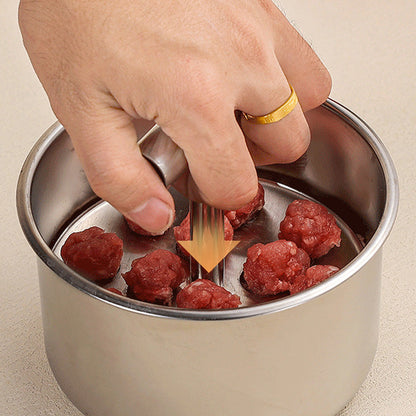🍝 Make perfectly shaped meatballs in just a few seconds—with this 12-cavity stainless steel mold. 50% off. In stock in the U.S.
