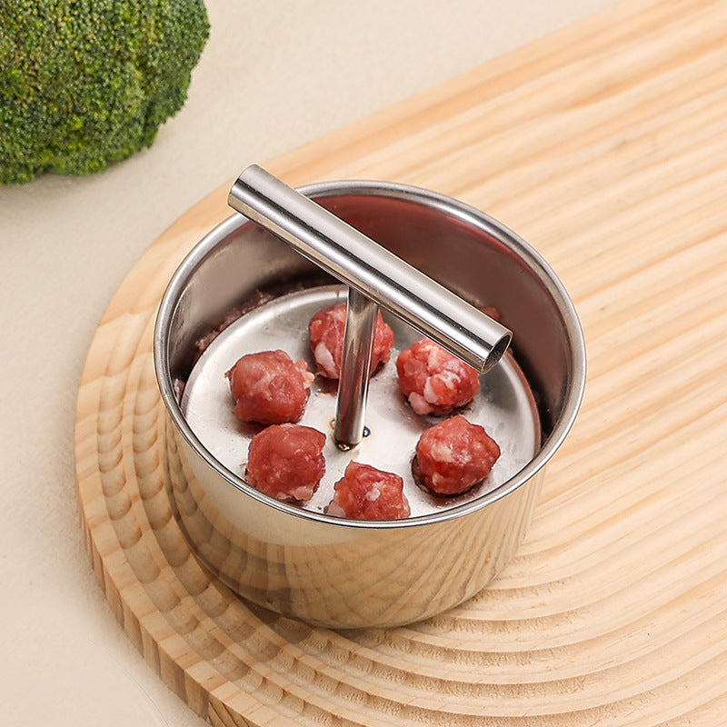 🍝 Make perfectly shaped meatballs in just a few seconds—with this 12-cavity stainless steel mold. 50% off. In stock in the U.S.