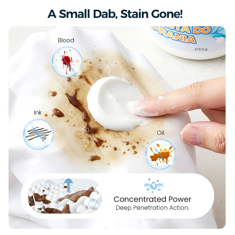 🥳2026 HOT SALE🥳💞50K+ SOLD!💧✨ 50% OFF! Multi-Purpose Laundry Paste – One paste for all fabrics. Removes stains, eliminates odors (not just masks). Clean, fresh & gentle. 🧺🕊️
