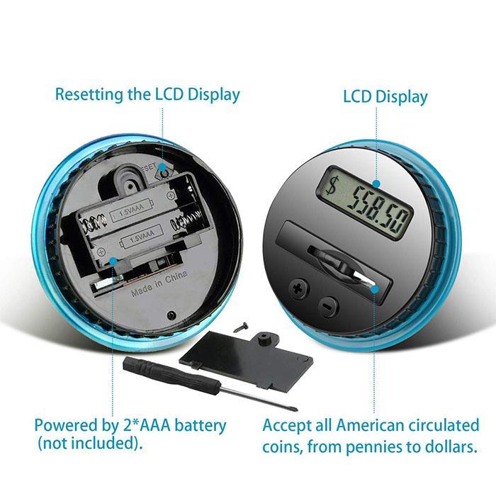 💰 50% OFF NOW! 📦 Digital Money Box with Auto Coin Counting – Tracks savings & sets targets – Smart & fun way to watch your savings grow ✨