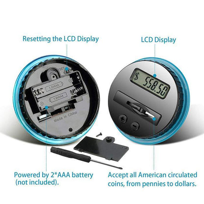 💰 50% OFF NOW! 📦 Digital Money Box with Auto Coin Counting – Tracks savings & sets targets – Smart & fun way to watch your savings grow ✨