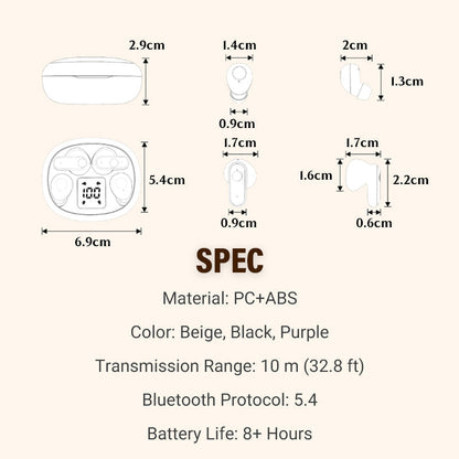 🥳2026 HOT SALE🥳💞50K+ SOLD!🎧 🔋All-Day Comfort, True Wireless Freedom. Dual Earbuds with LED Case – Grab & Go. 🚀📞