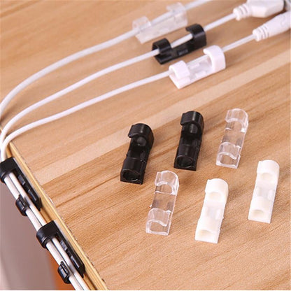 ✨ Self-Adhesive Cable Clips – 20-Piece Cable Organizer Set to Eliminate Cable Tangles at Home and in the Office! ✨