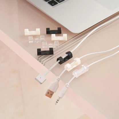 ✨ Self-Adhesive Cable Clips – 20-Piece Cable Organizer Set to Eliminate Cable Tangles at Home and in the Office! ✨