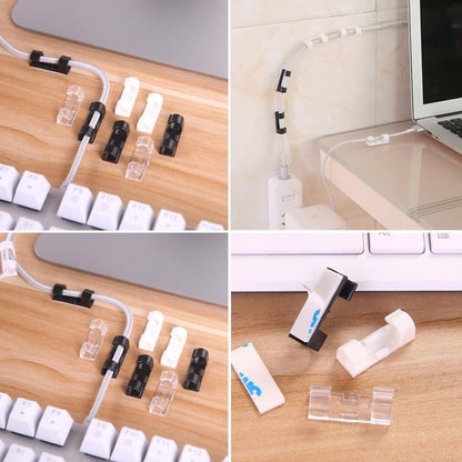 ✨ Self-Adhesive Cable Clips – 20-Piece Cable Organizer Set to Eliminate Cable Tangles at Home and in the Office! ✨