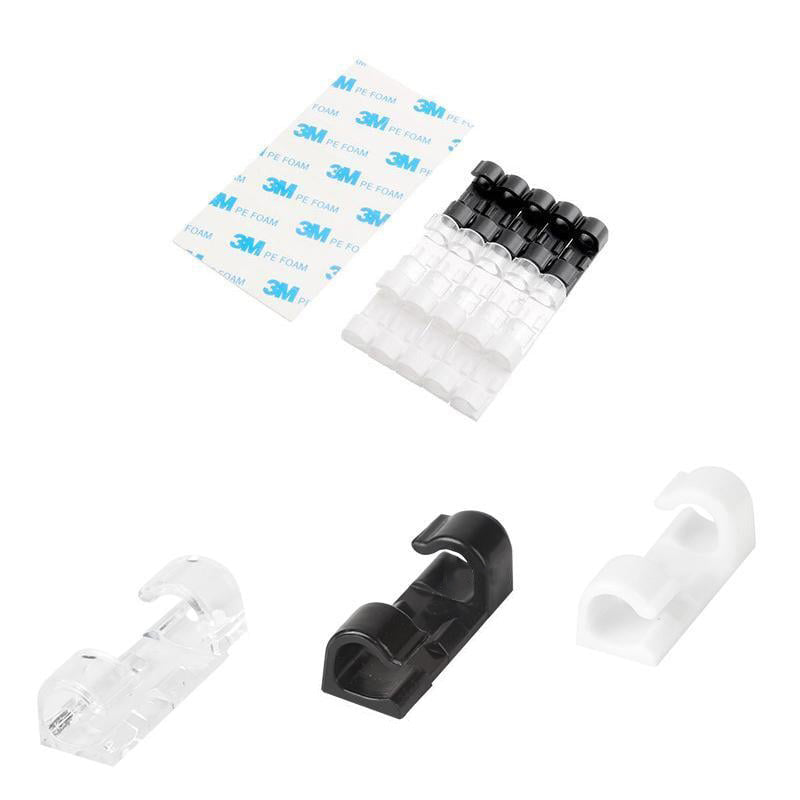 ✨ Self-Adhesive Cable Clips – 20-Piece Cable Organizer Set to Eliminate Cable Tangles at Home and in the Office! ✨