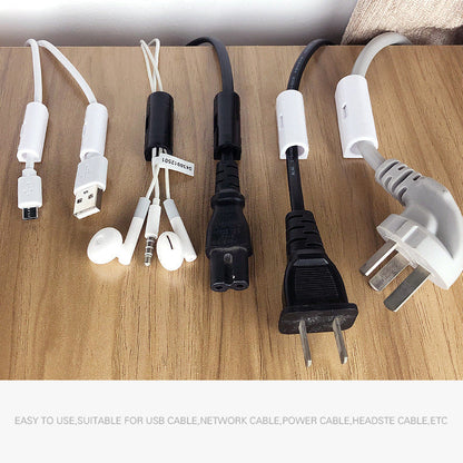 ✨ Self-Adhesive Cable Clips – 20-Piece Cable Organizer Set to Eliminate Cable Tangles at Home and in the Office! ✨