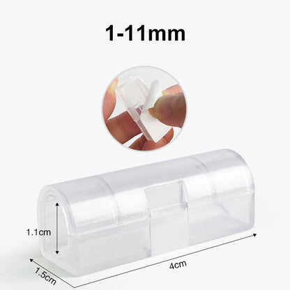 ✨ Self-Adhesive Cable Clips – 20-Piece Cable Organizer Set to Eliminate Cable Tangles at Home and in the Office! ✨