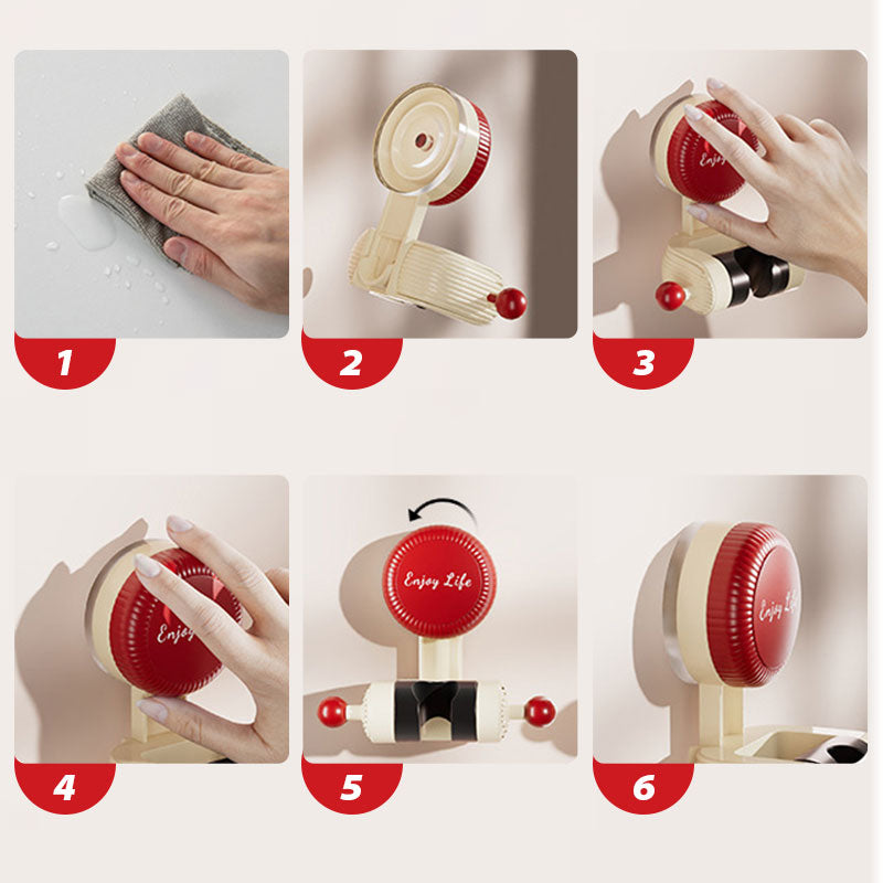 ✨ Adjustable Suction Cup Shower Head Holder — Tool-Free Installation, Strong Adhesion, Universal Fit! ✨