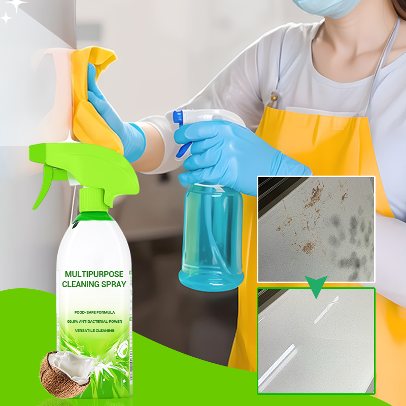 ✨ Household Powerful Multipurpose Cleaning Spray – 99.9% Antibacterial, Food-Safe & Versatile! ✨