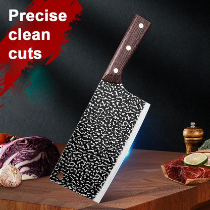 ✨ Forged High-Carbon Steel Chef's Knife — Sharp, Durable, Rust-Resistant, and Versatile for Every Kitchen! ✨