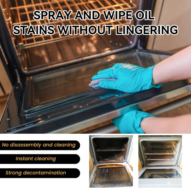 🧼 BUY 2 GET 1 FREE! ✨ Oven & Grill Cleaner Spray – Dissolves Grease in 5 Mins, No Scrubbing & Eliminates Odors 🔥